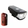 Chirp York/Nova Lichtset 30 Lux | Schwarz -Mountainbike Geschäft chirp york nova lichtset 87581 01