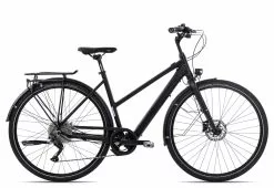 Rabeneick TC-E Deore Trapez | 55 Cm | Schwarz Matt | 28 Zoll